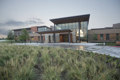 Aerial view of the Addiction Recovery Center by Texas Health campus in Mansfield