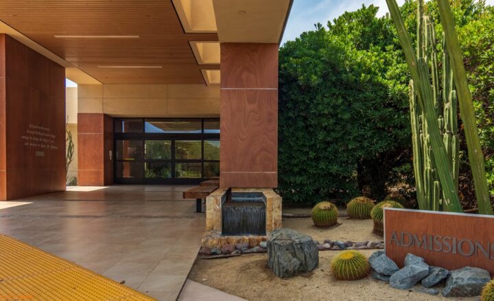 Admissions entrance at Betty Ford Center in Rancho Mirage