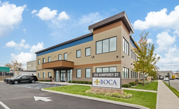 Exterior of Boca Recovery Center at 255 Humphrey Street in Englewood, New Jersey