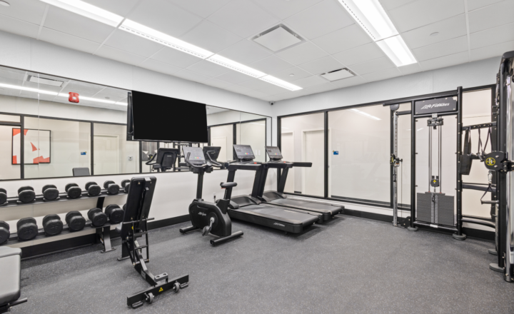 Fitness room at Boca Recovery Center in Englewood, New Jersey