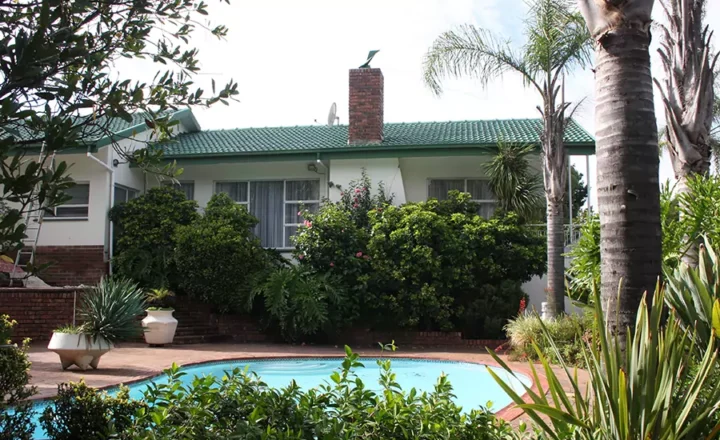 Swimming pool beside the residential building at Crossroads Recovery Centre Pretoria
