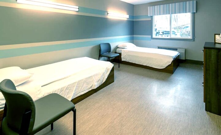 Shared two-bed room at Ethan Crossing in Springfield, Ohio