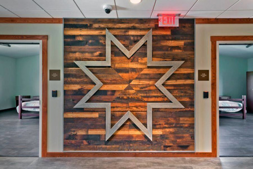 Good Road Recovery Center residential sleeping wing and cultural design in Bismarck