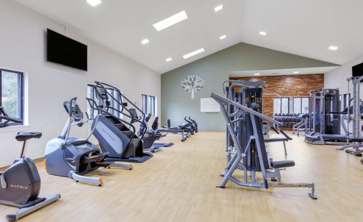Fitness room at IAFF Center of Excellence in Upper Marlboro
