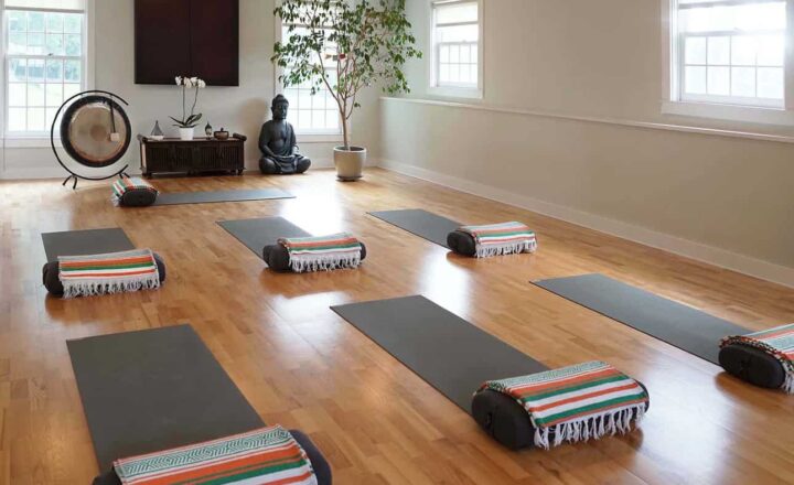 Yoga and meditation room at Mountainside Canaan