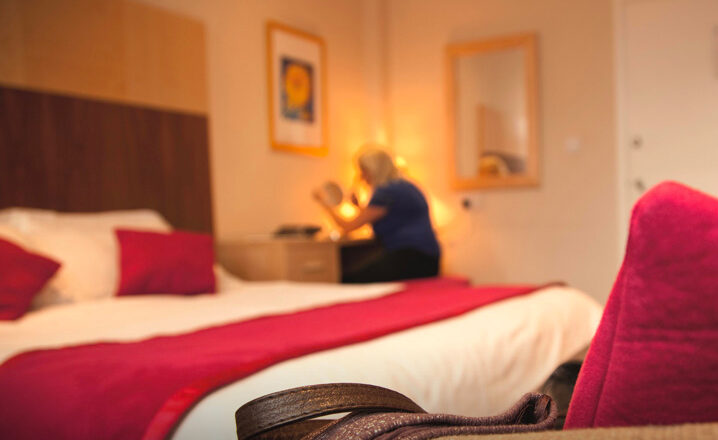 Private inpatient bedroom at Nightingale Hospital in London
