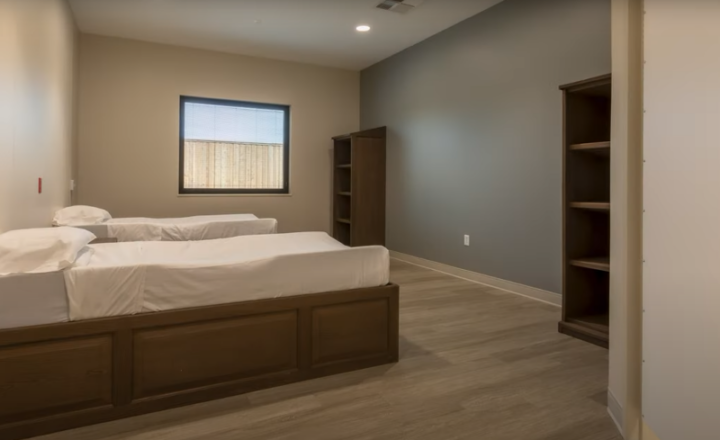 Patient room at Oceans Behavioral Hospital Lubbock