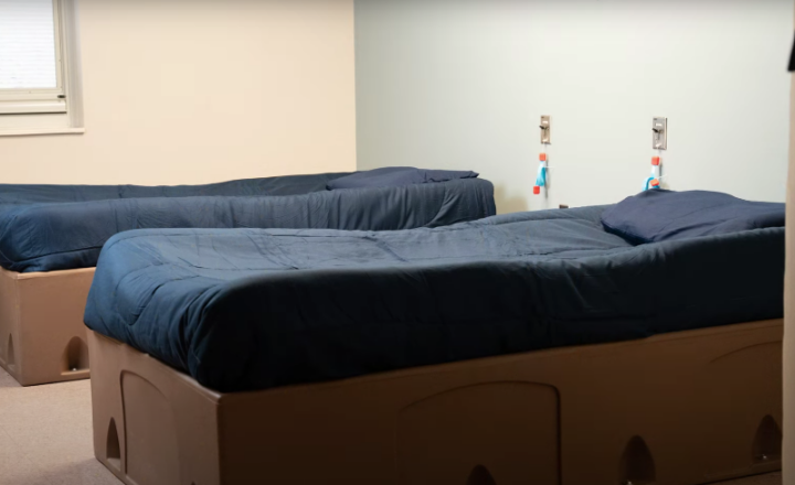 Patient room at Oceans Behavioral Hospital Tupelo
