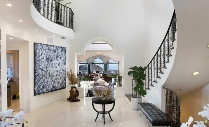 Entry hall inside Peak Path Health's Peak Estate residence in Los Angeles