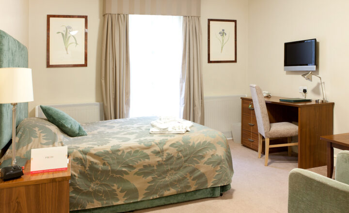 Private en-suite bedroom at Priory Hospital North London