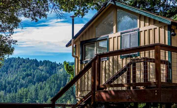 Residential cabin at Serenity Knolls in Forest Knolls, California