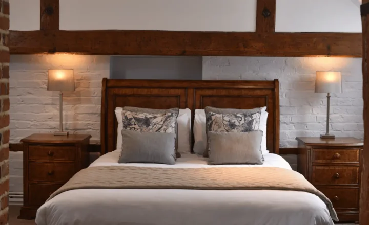 Private bedroom suite at The Cottage Priory in Old Woking