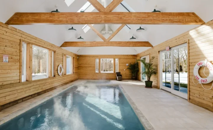 Indoor swimming pool at The Dunes residential estate in Southampton