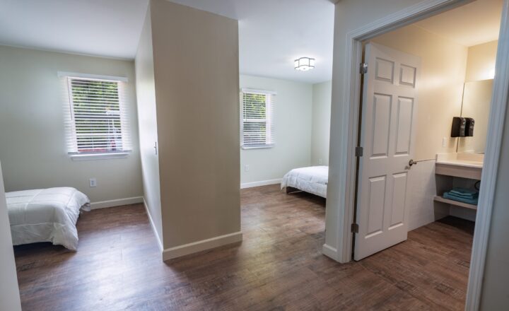 Residential bedroom at The Recovery Village Atlanta in Roswell