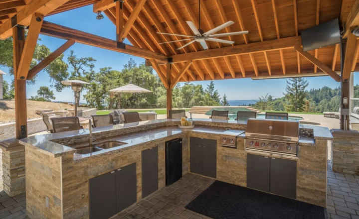 Bedroom and private balcony at Wellness Retreat San Jose in Los Gatos