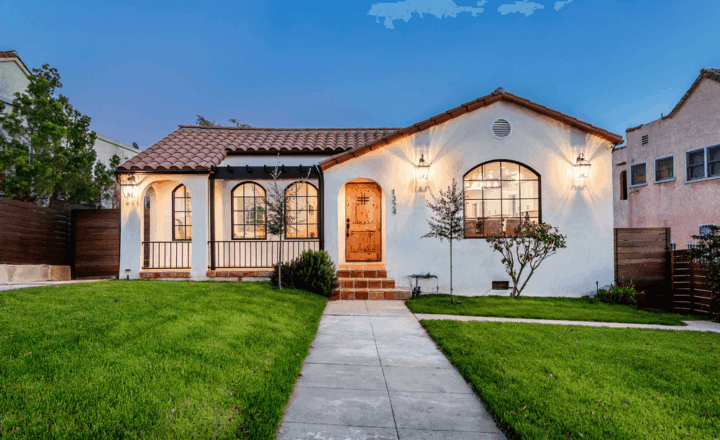 Conquer Recovery residential house and front path at 1324 Keniston Avenue