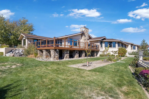 Exterior and lawn at The Differents residential property in Reno