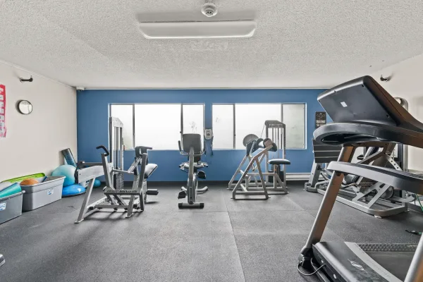 Exercise room at Discover Recovery Long Beach residential campus