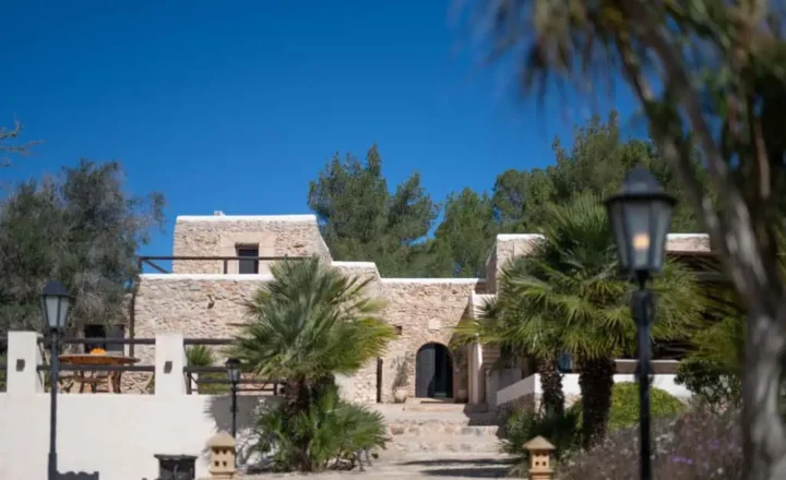 Main building and palms at Ibiza Calm