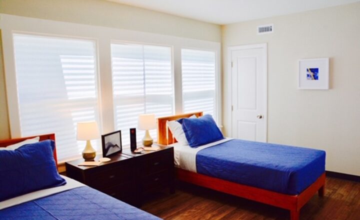 Shared bedroom at Jackson House Addiction Treatment in Golden Hill