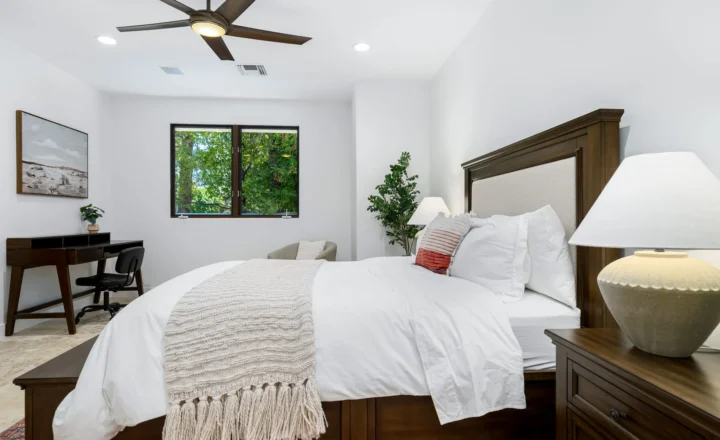 Private bedroom at The Oasis in Rancho Mirage