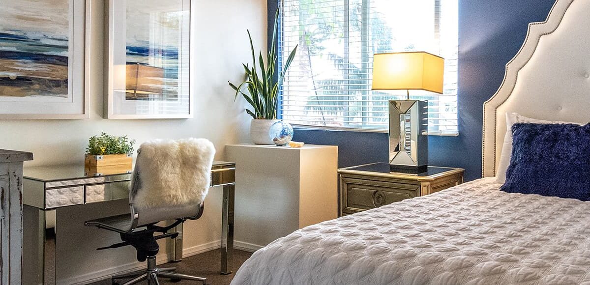 Bedroom shown on Passages Ventura's official residential programme page