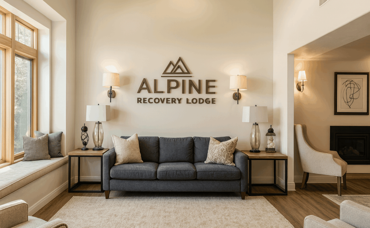Front exterior of Alpine Recovery Lodge at 1018 E Oakhill Drive in Alpine, Utah