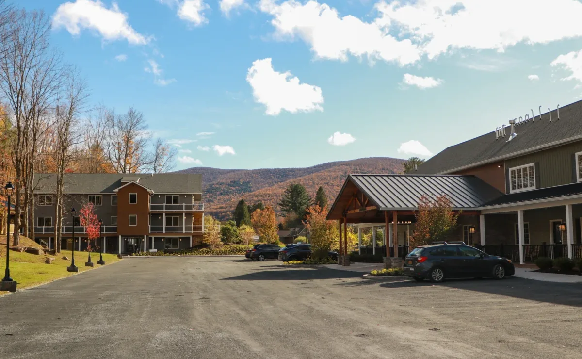 BriteLife Recovery at Lexington campus buildings in the wooded Catskill Mountains