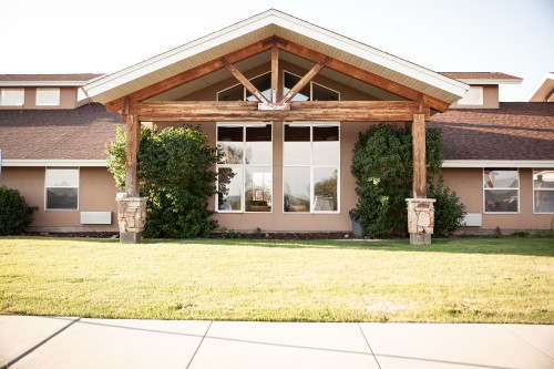 Mountain lodge and grounds at Chateau Health and Wellness in Oakley, Utah