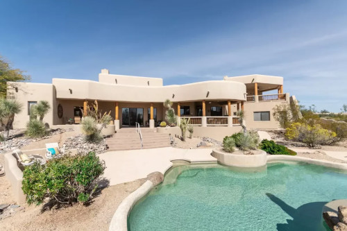 Pool and patio at a Cornerstone Healing Center Scottsdale residence