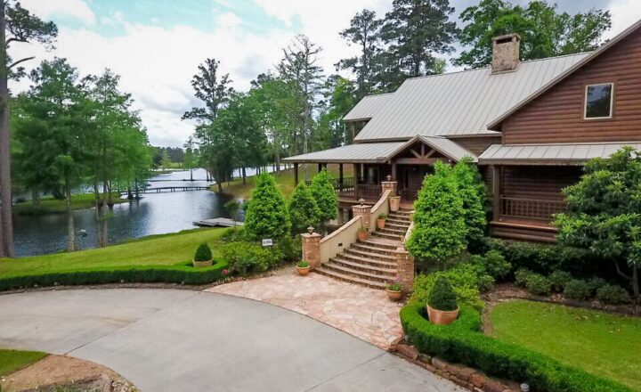 Cypress Lake Recovery residential campus beside its lake in Woodville, Texas