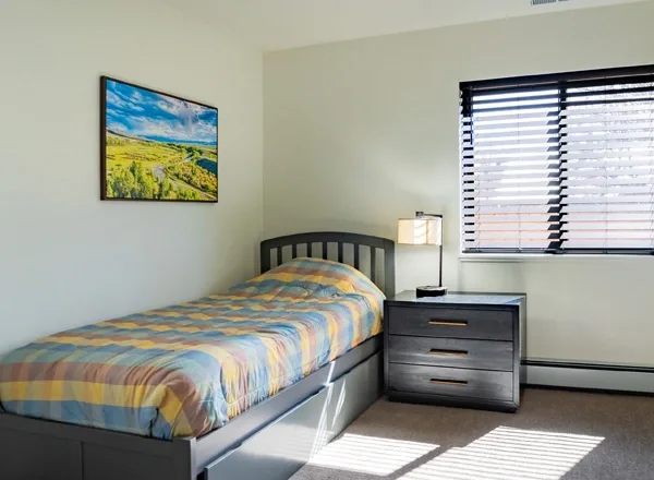 Shared residential bedroom at The Landing at Jaywalker Lodge in Carbondale