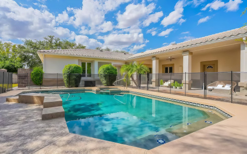 Aerial view of the Legacy Recovery Center residential property in Chandler, Arizona