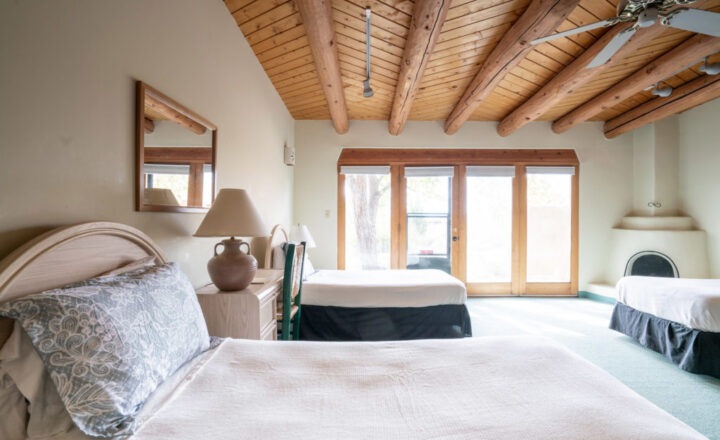 Residential bedroom at LifeHouse Vista Taos in El Prado, New Mexico