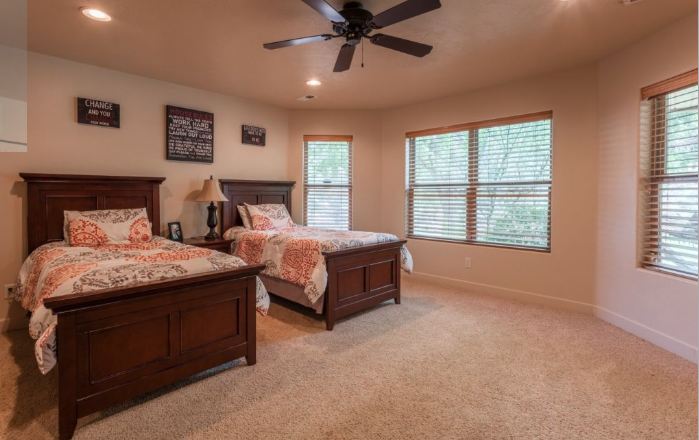 Shared residential bedroom at Lion’s Gate Recovery in Toquerville, Utah