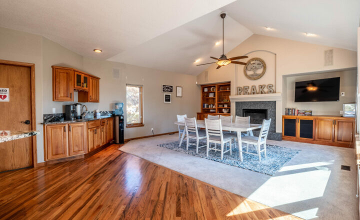 Dining room inside a Peaks Recovery Centers residential home in Colorado Springs