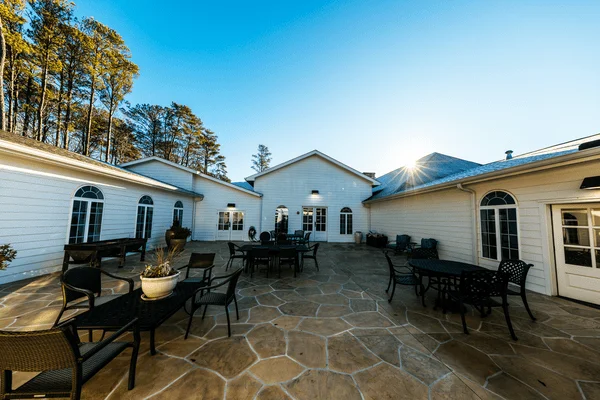 Back patio at The Sylvia Brafman Mental Health Center Georgia
