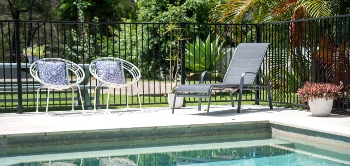 Outdoor pool and garden terrace at The Hermitage Centre on the Gold Coast