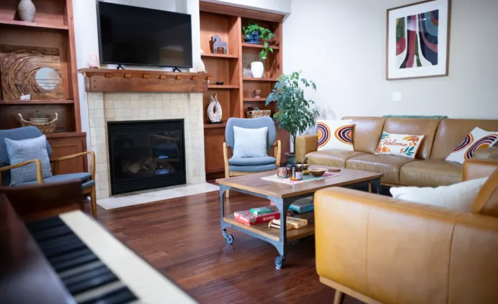 Common room in a Windhorse-supported San Luis Obispo residence